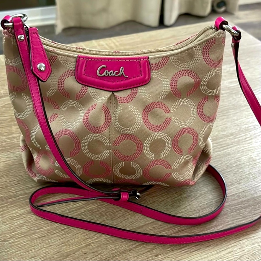 Coach Crossbody Ashley Dotted Op Purse